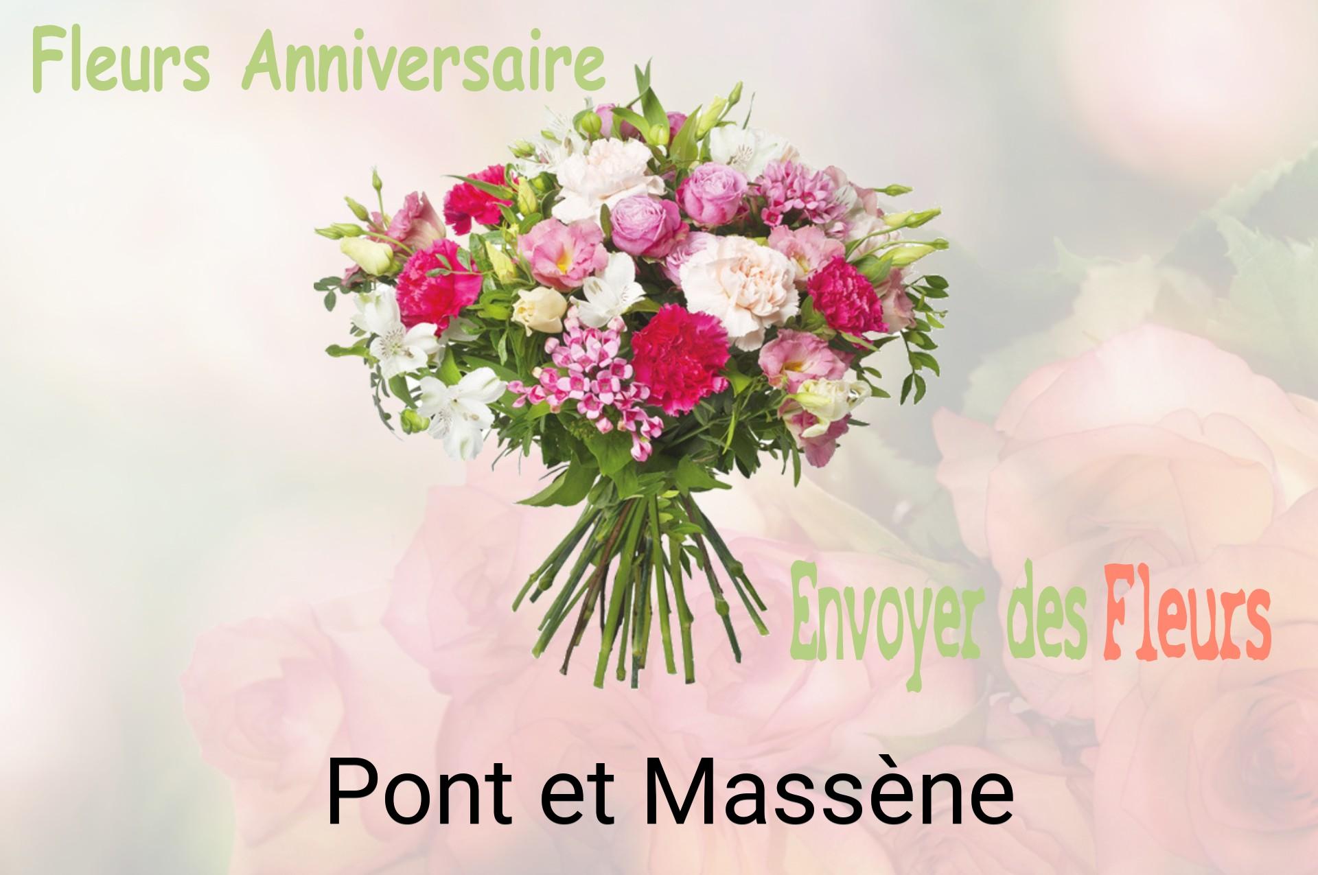 Bouquet de fleurs d’anniversaire livré à Pont-et-Massène