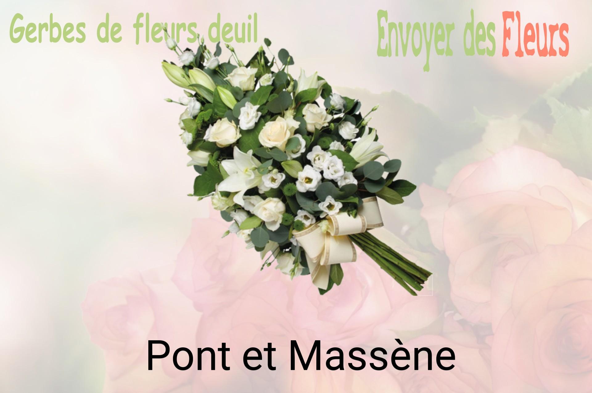 Gerbe de fleurs de deuil livrée à Pont-et-Massène
